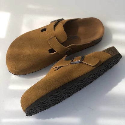 LuxeMode Unisex Boston Leather Sandals: Where Comfort Meets Style