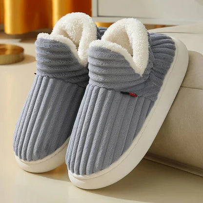 Luxuriously Soft Solid Color Winter Slippers for Ultimate Comfort