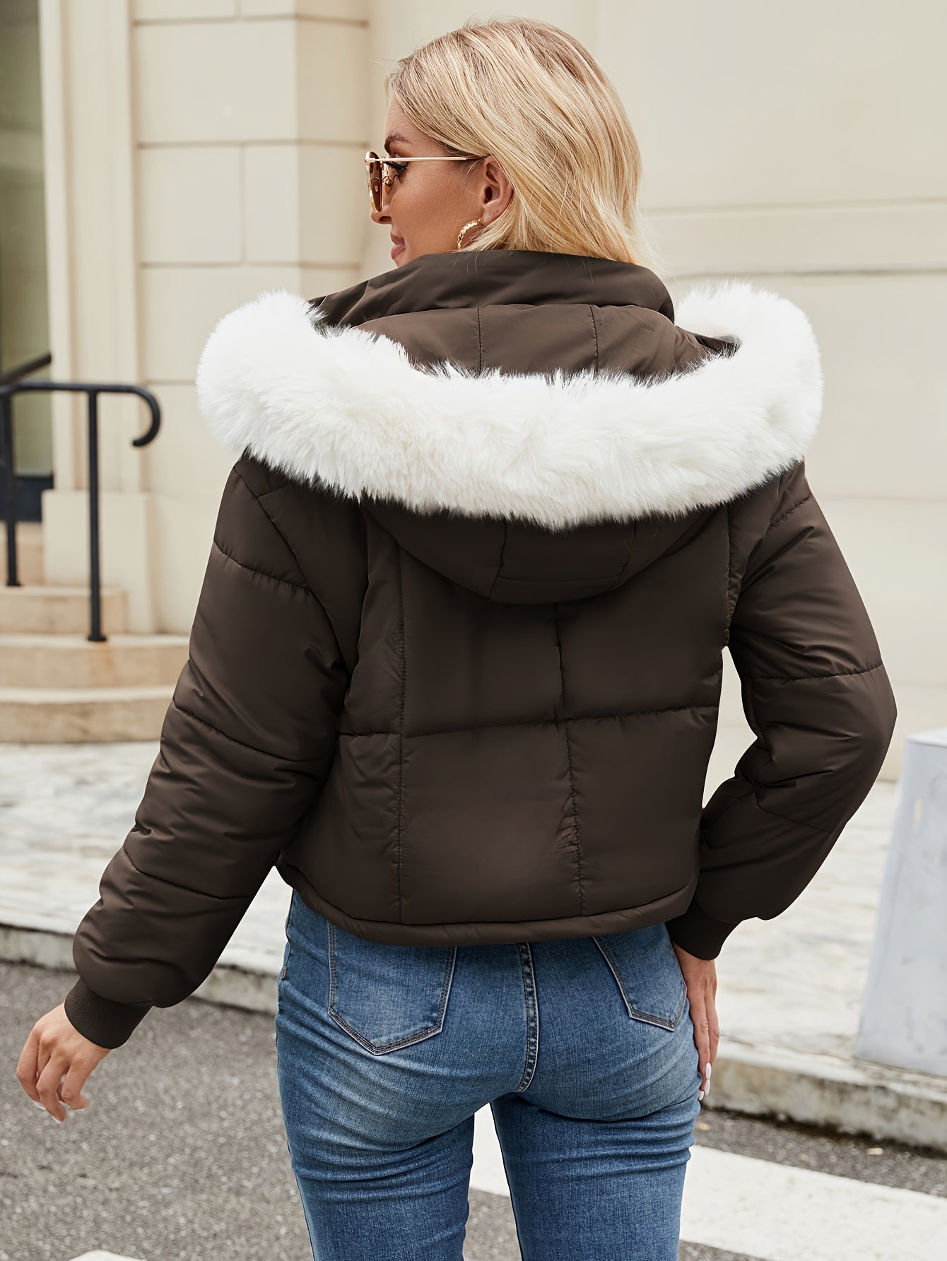 Mélodie - Stylish and Cozy Black Puffer Jacket for Winter