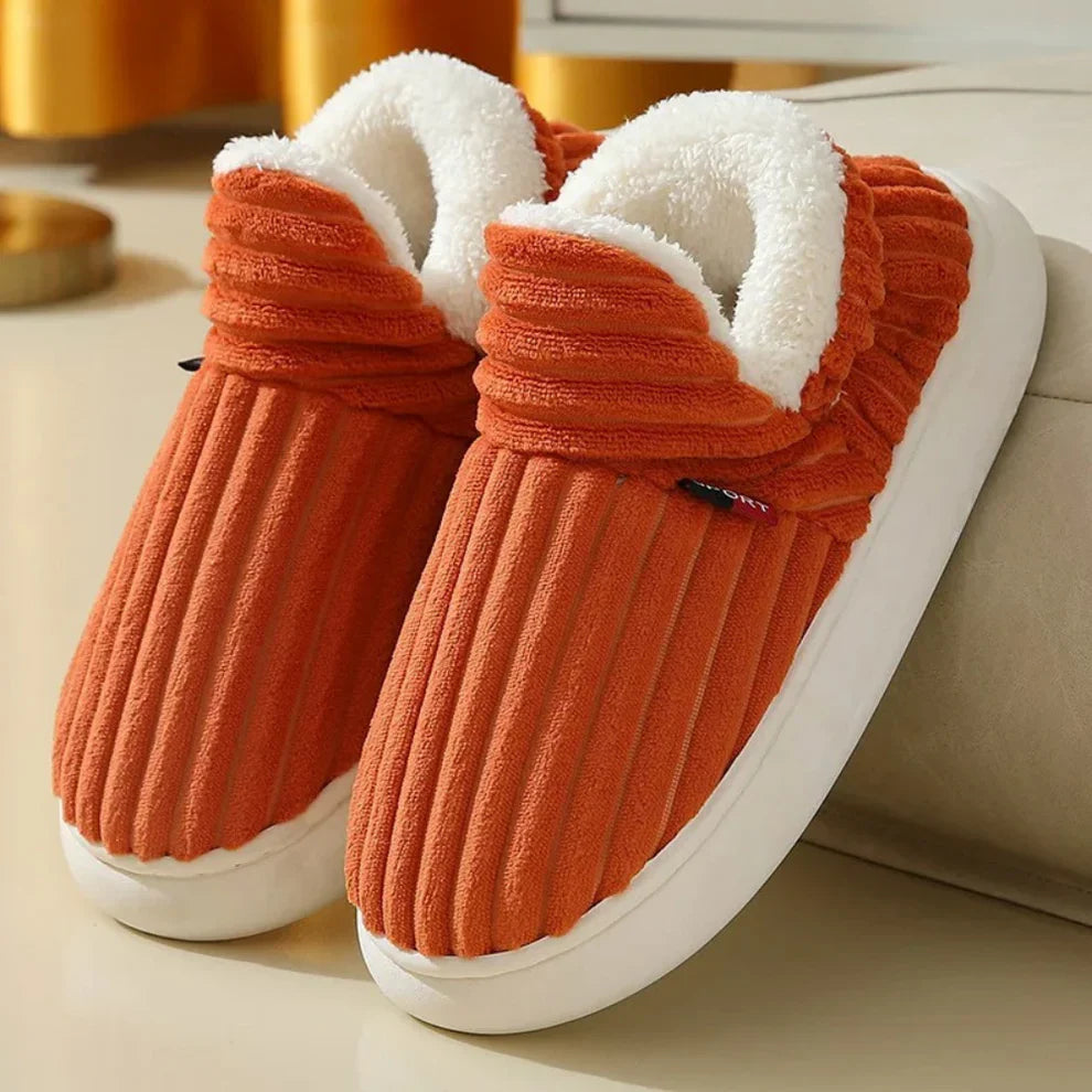 Luxuriously Soft Solid Color Winter Slippers for Ultimate Comfort