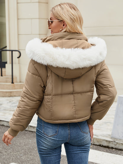 Mélodie - Stylish and Cozy Black Puffer Jacket for Winter